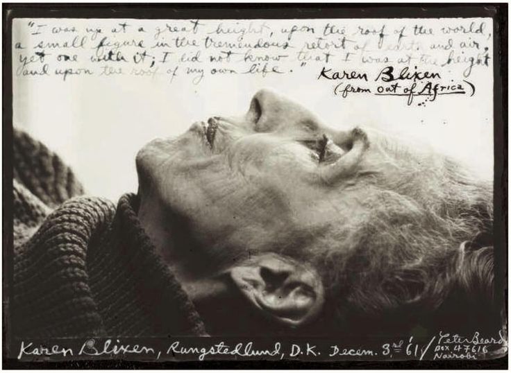karen blixen by peter beard